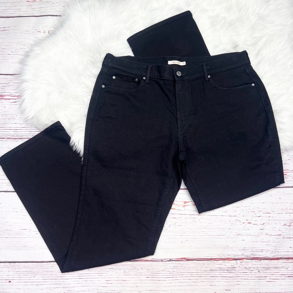 👖|•LEVI'S•| Jet Black 505 Straight Leg Jeans Size 33👖 - Picture 2 of 9